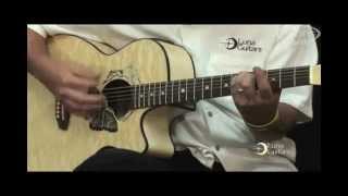 Luna Fauna Butterfly Acoustic Electric Guitar played by Derek Badala