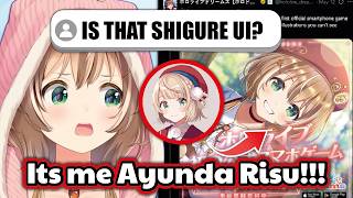 Risu reaction when JP-Niki thought her ART in Holodori ads is SHIGURE UI !
