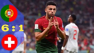 Portugal vs Switzerland 6-1 | All Goals & Match Highlights