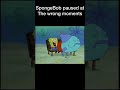 SpongeBob paused at the wrong time