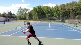 EMH- Highlight Tennis Point-Big Forehand set up Forehand Winner