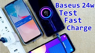 Fast Charging Adapter Charger Test Baseus 24w