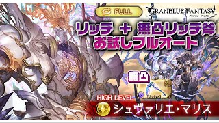 【グラブル】リミテッド リッチ + リッチ斧無凸メイン装備 フルオートお試し シュヴァリエ･マリスHL