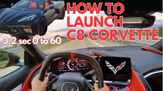 How to Use Launch Control on a C8 Corvette.