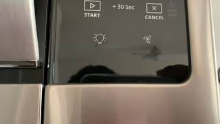 Whirlpool microwave with ventilation above stove how to turn on/off the light and fan + review