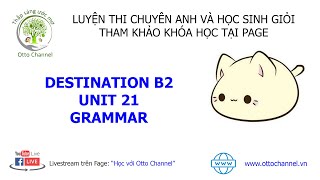 Hướng Dẫn Chi Tiết Destination B2 - Unit 21 - Grammar
