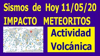 Sismos de Hoy IMPACTO METEORITOS EN LA TIERRA Actividad de Volcanes y Popocatépetl En Vivo Hyper333