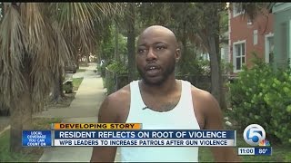 Resident reflects on root of violence