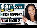 📵 No Phone Calls Needed! $21/Hour Work From Home Jobs! Solve Tech Problems via Email!