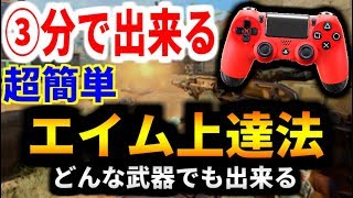 【COD:BO4】3分で出来る！！ 超簡単なエイム上達法を紹介するぜ👍【BO4:解説】