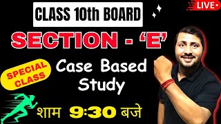 Case Based Questions Class 10 Maths 2024 | Case Study Based Questions Class 10 Maths (LIVE) 2024-25