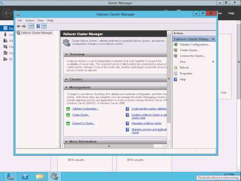 Windows Server 2012: Creating a Two-Node Cluster Windows Server 2012: Creating a Two-Node Cluster