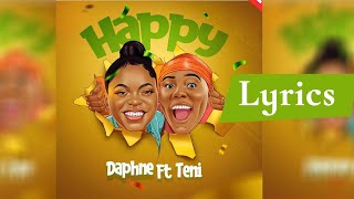 Daphné, Teni -  Happy, Lyrics