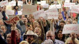 Tempers flare at Republican town hall in Utah