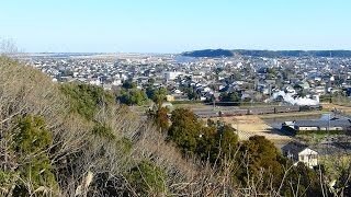 ＪＲ成田線　ＳＬ銚子号試運転初日（城山公園より俯瞰） 2016-1-22