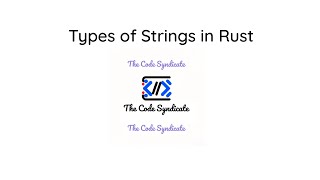 Strings in Rust | Rust Tutorial 2023