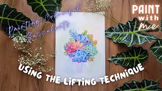 ✨Fun with watercolours - painting succulents🎨✨