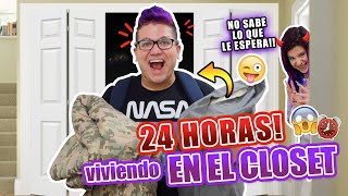 24 HORAS EN EL CLOSET!! CASI ME DESMAYO 😱 | Rael Star 🚀