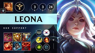 Leona Support vs Renata Glasc: Killing spree - KR Challenger Patch 14.22