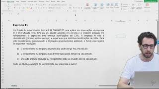 Exercício de pesquina operacional resolvido no solver do Excel 11