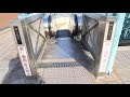 【逆走防止ブザー作動】jr倉敷駅北口　昇りエスカレーター　東芝製