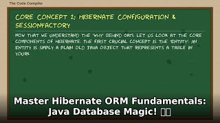 Java Hibernate ORM Tutorial: Master Database Magic Fundamentals! ✨🚀