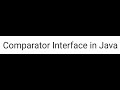 Comparator Interface in Java | Sorting Objects