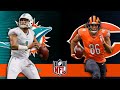 Miami Dolphins vs Chicago Bears Week 9 Simulation (4K Video) Next Gen Gameplay