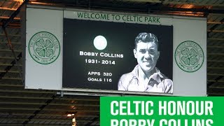 Celtic Park pays tribute to Bobby Collins