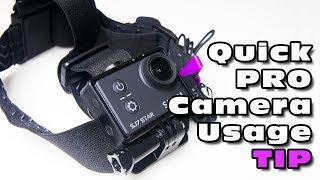 Action camera use. Quick Tip on how I use my SJcam SJ7 Star :)