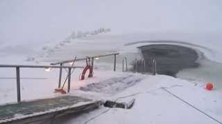 Icy water swimming. Avantouinti. Helsinki..