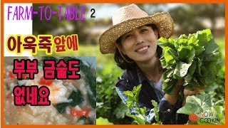 아욱 꼼꼼 손질/ 가을아욱죽  / curled mallow porridge