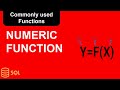20: What are the frequently used Numeric functions in SQL(Oracle SQL)?