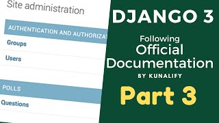 (Django 3) Part 3 Writing your first Django app