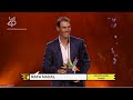 Rafael Nadal received the honorary award of 'LOS40 Music Awards 2021'