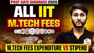 ALL IIT MTech Fees 2026 🔥 Total Cost vs Stipend Explained | Post GATE Guidance 2026