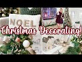 🎄 CHRISTMAS (in july) DECORATE WITH ME 🎄 | Cozy Christmas Living Room w/ Christmas Decorating Ideas