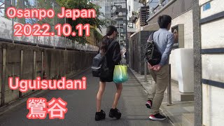 【4K】Osanpo Tokyo Uguisudani お散歩鶯谷 2022.10.11