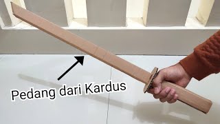 Cara Membuat Pedang Mainan dari Kardus | Pedang Katana dari Kardus