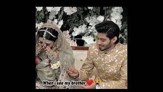 Bhai behan ka rishta hi aisa hota h 💔😭 #zaraib #laraibkhalid #zarnabfatima #wedding