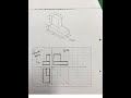 steps first angle orthographic projection worksheet 1 question 2