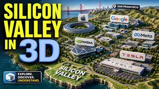 Silicon Valley from Above in 3D ✈ Tech Giants & Innovation Hubs in San Francisco & San Jose
