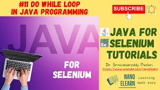 #11 Java for Selenium Tutorials - do while loop in Java Programming