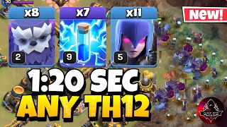 TH12 Yeti Witch Attack With 7 Zap Spell | Best TH12 Attack Strategy in Clash of Clans