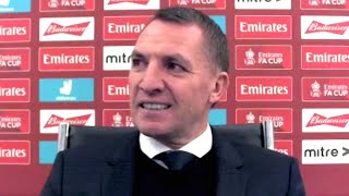 Leicester 3-1 Man Utd - Brendan Rodgers - Post-Match Press Conference - FA Cup