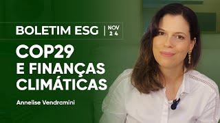 COP29 e o Financiamento Climático