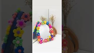 DIY air dry clay mirror how to make clay mirror #craft #art #clay #diy #diycrafts #creative