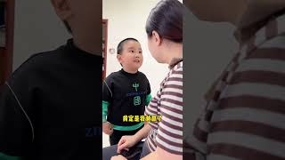 #搞笑萌娃 #人类幼崽成长记 一句话我爸就赢了