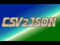 Linux Shell Convert CSV to JSON csv2json