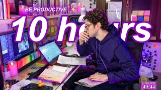 STUDY WITH ME LIVE | 10 HOURS ✨ Harvard Alumnus, Chill Work With Me, Rain Sounds, Pomodoro Timer